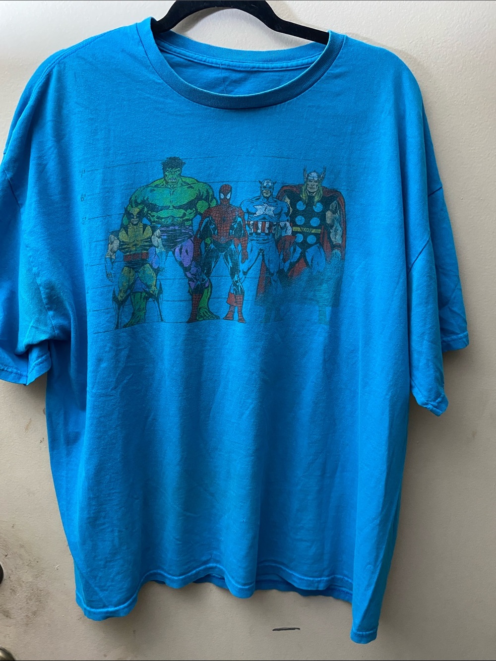 Salt Life Bright Blue Short Sleeve Graphic Tee with Superhero Crew